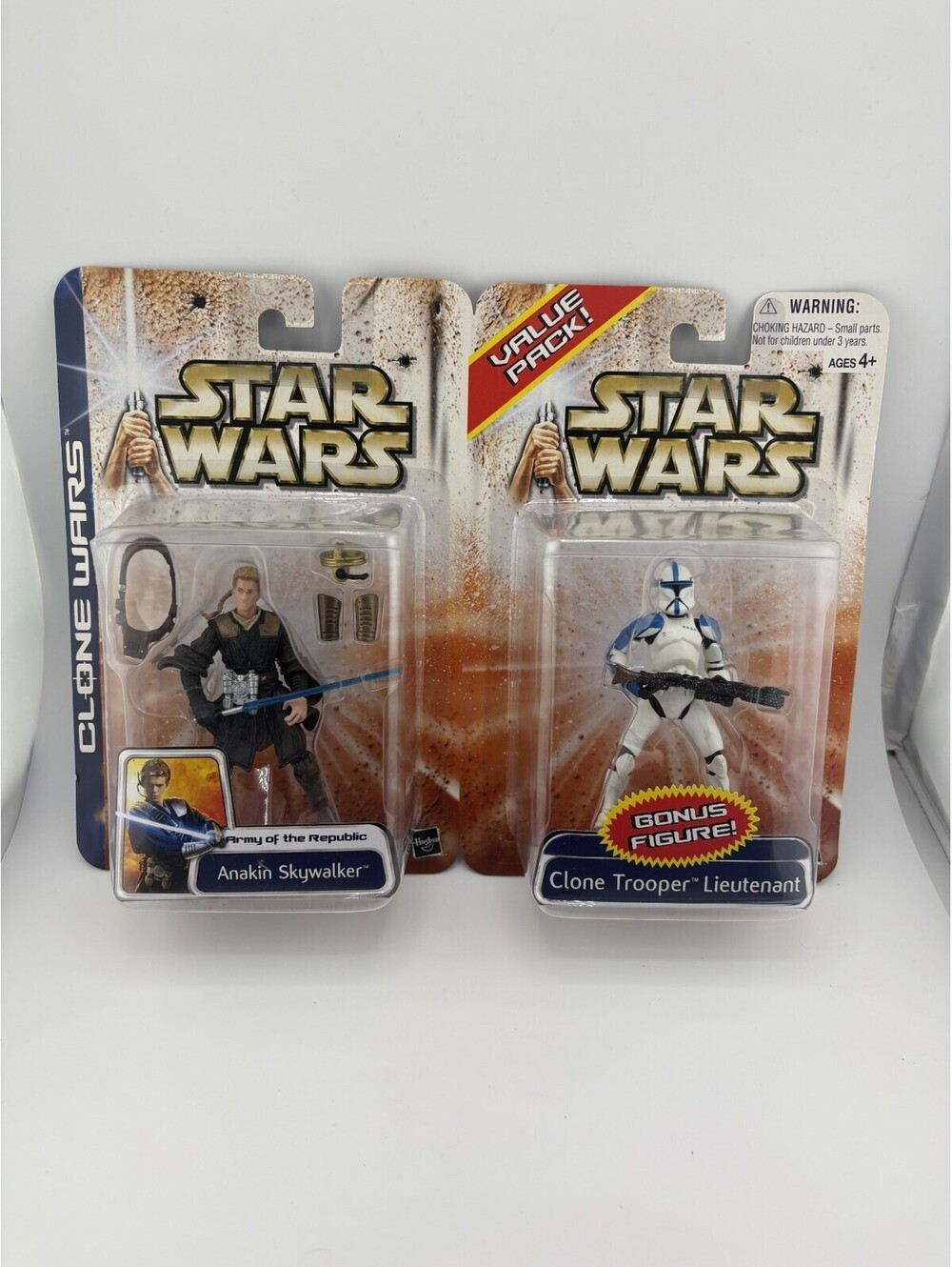 Star Wars Clone Wars Figures Hasbro Anakin Skywalker Clone Trooper 2003